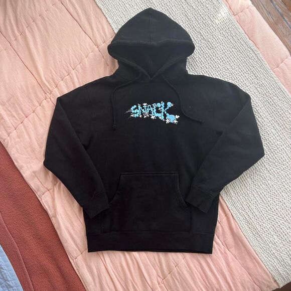 Snack Skateboards Vapors Black Hoodie Sweatshirt - Small Mens - Vaporz - Picture 1 of 4
